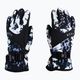 Children's snowboard gloves ROXY Jetty 2021 true black black flowers 2