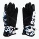 Children's snowboard gloves ROXY Jetty 2021 true black black flowers 3