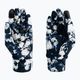 Women's snowboard gloves ROXY Hydrosmart Liner 2021 true black black flowers 3