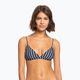 Swimsuit top ROXY Into The Sun Fix Tiki Triangle 2021 mood indigo novela stripe vert 4