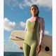 ROXY women's 4/3 mm Rise BZ palmed out light gray swimming wetsuit 24