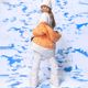 Women's snowboard jacket ROXY Chloe Kim Puffy mock orange 7
