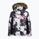 Children's snowboard jacket ROXY Jet Ski Girl true black blurry flower 5