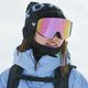 Women's snowboard goggles ROXY Fellin Color Luxe black/clux ml light purple 13