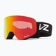 VonZipper Encore black satin/wildlife fire chrome snowboard goggles 5