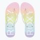 Women's ROXY Viva Jelly rainbow flip flops 7