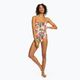 Women's one-piece swimsuit ROXY Printed Beach Classics Lace UP anthracite palm song s 3