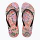 Women's Billabong Dama black/pink flip flops 4