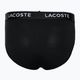 Lacoste men's briefs 8H3472 3 pairs black/white/silver chine 5