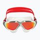 Aquasphere Vista white/silver/mirror red titanium swim mask MS5050915LMR 7