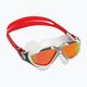 Aquasphere Vista white/silver/mirror red titanium swim mask MS5050915LMR 8