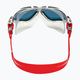 Aquasphere Vista white/silver/mirror red titanium swim mask MS5050915LMR 9