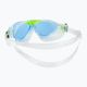 Aquasphere Vista transparent/bright green/blue children's swim mask MS5080031LB 4
