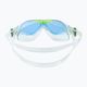 Aquasphere Vista transparent/bright green/blue children's swim mask MS5080031LB 5