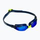 Aquasphere Xceed swim goggles navy blue/navy blue/mirror blue EP3030404LMB 8