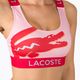 Lacoste pink and red swimsuit top MF3389 5