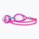 TYR Qualifier clear/purple/pink swimming goggles 6