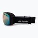 Ski goggles Alpina Granby QV black matt/gold sph 4