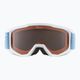 Children's ski goggles Alpina Piney white/skyblue matt/orange 8