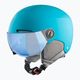 Children's ski helmets Alpina Zupo Visor Q-Lite turquoise matt 9