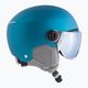 Children's ski helmets Alpina Zupo Visor Q-Lite turquoise matt 11
