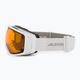 Ski goggles Alpina Double Jack Mag Q-Lite white gloss/mirror black 4