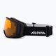 Ski goggles Alpina Double Jack Mag Q-Lite black matt/mirror black 4