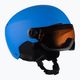 Children's ski helmets Alpina Zupo Visor Q-Lite blue matt