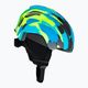 Alpina Pizi children's ski helmet neon blue/green gloss 4