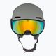 Alpina Alto Q-Lite moon/grey matt/gold mirror ski helmet 2