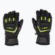 LEKI WCR Team 3D Junior ski gloves black ice/lemon 3