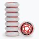 Powerslide PS One Spacer/Bearings rollerblade wheels 76mm/82A 8 pcs white 905310 2