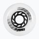 Powerslide Spinner 76mm/88A rollerblade wheels 4 pcs white 905326