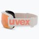 Ski goggles UVEX Downhill 2000 S CV white/mirror rose colorvision orange 55/0/447/10 4