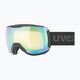 Ski goggles UVEX Downhill 2100 V black mat/mirror green variomatic/clear 55/0/391/2130 7