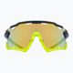 UVEX Sportstyle 228 black yellow mat/mirror yellow cycling goggles 53/2/067/2616 7