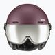 Ski helmet UVEX Wanted Visor purple 56/6/262/7005 7