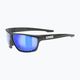 UVEX Sportstyle 706 black matt/mirror blue sunglasses