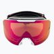 UVEX Evidnt Attract We CV S2 ski goggles white matt/mirror rose/contr green/clear 3
