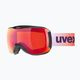 UVEX Downhill 2100 CV S2 ski goggles black shiny/mirror scarlet/colorvision orange 5