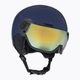 Women's ski helmet UVEX Wanted Visor WE fleece sparkles/gold matt/mirror gold smoke