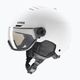 Ski helmet UVEX Wanted Visor Pro V white matt/variomatc smoke 6