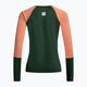 Women's cycling jersey Maloja DiamondM LS green-orange 35196 2