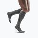 CEP Reflective grey men's compression running socks WP502Z 4