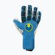 Uhlsport Hyperact Supergrip+ Finger Surround goalkeeper glove blue and white 101123101 4
