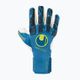Uhlsport Hyperact Absolutgrip Finger Surround goalkeeper gloves blue and white 101123401 4