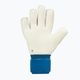 Uhlsport Hyperact Supersoft blue and white goalkeeper gloves 101123701 5