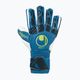 Uhlsport Hyperact Soft Flex Frame goalkeeper gloves blue and white 101123801 4