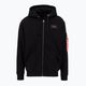 Men's Alpha Industries Back Print Zip sweatshirt black