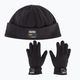 Alpha Industries Label Fleece set cap + gloves black